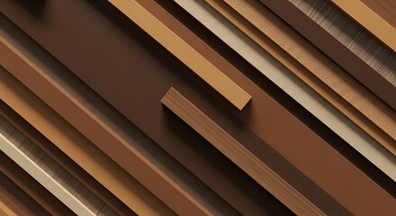 Fototapeta premium Abstract arrangement with parallel lines of wood showcasing varying tones and textures