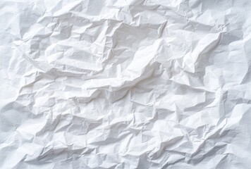 Fototapeta premium Crinkled white paper texture (4)