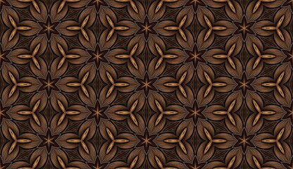 Seamless floral pattern design with vintage retro flowers, ideal for a textile print or decorative background