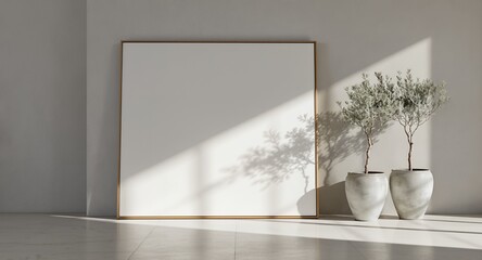 Large Canvas Mockup Minimalist Interior Design Inspiration for Art Home Decor