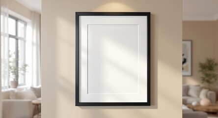 Modern Black Frame Mockup Perfect for Your Home Decor Design