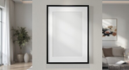 Fototapeta premium Modern Black Frame Mockup Versatile Design for Home Decor