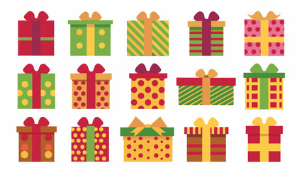 set of christmas presents