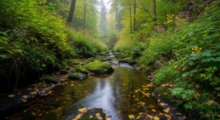 Obraz premium River stream