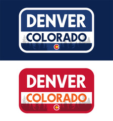 Obraz premium silhouette of trees and beautiful views in denver colorado