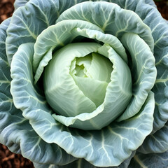 Obraz premium Longlived Cabbage Vegetable Background Macro
