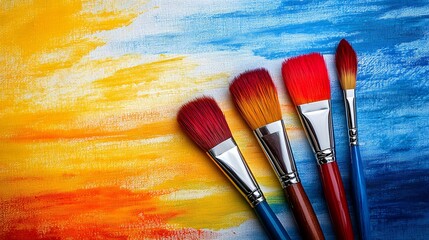 Vivid watercolor strokes on a textured canvas.