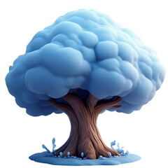 illustration of clouds tree