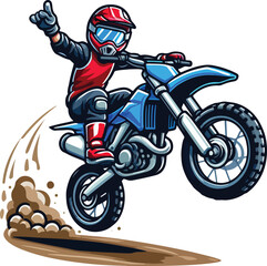 Obraz premium style of dirt bike