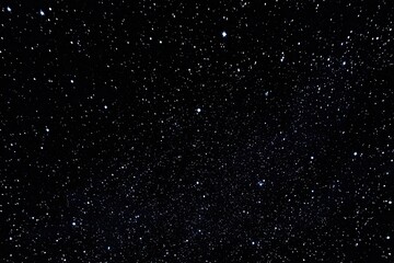 Obraz premium A vast expanse of a star-studded night sky. Many tiny, bright stars scattered across a deep black backdrop
