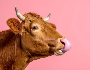 portrait of a cow