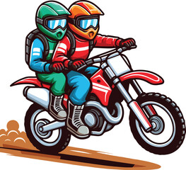 Obraz premium style of dirt bike