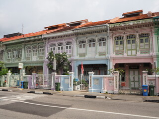 the colorful peranakan house of koon seng road in singapore