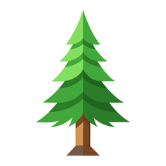 christmas tree isolated on white background