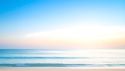 Obraz premium Soft Sunrise Beach Scene