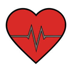 A heart-shaped ECG line blends medical precision with romantic symbolism, representing love, life, and heartbeat rhythm in a unique and meaningful design.
