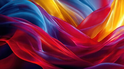 Obraz premium Vibrant Hues: An Abstract Symphony of Color
