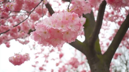 Obraz premium Enchanted Pink Blossom: A Springtime Serenade