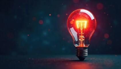 Futuristic glowing lightbulb symbolizing innovation, progress, and bright ideas for a better tomorrow Perfect for technology, energy, and future concepts , modern, optimism