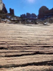 red rocks in desert