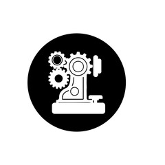 engine and gears icon vectors illustration