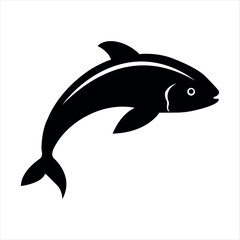 Obraz premium vector illustration of a white shark
