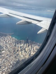view from airplane window