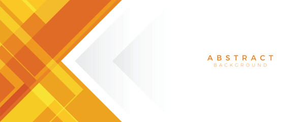 White and yellow abstract background. Modern orange banner with diagonal line design for promotion corporate business.
