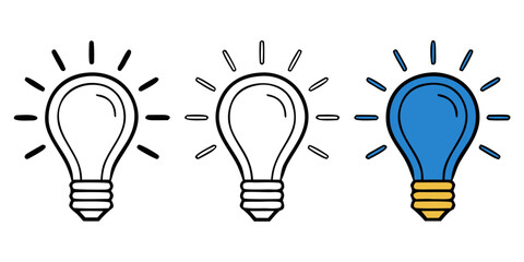 light bulb vector illustration