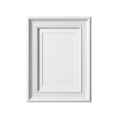 A classic white wooden picture frame with a clean mat insert, ideal for displaying cherished memories, art prints, or certificates.