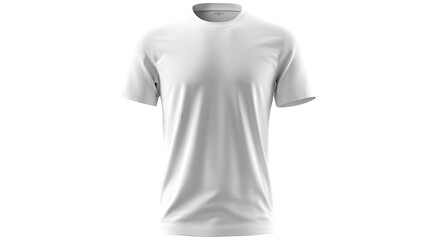 Crisp white t-shirt mockup offers versatile design canvas for fashion projects and branding