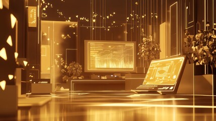 Futuristic Office Interior