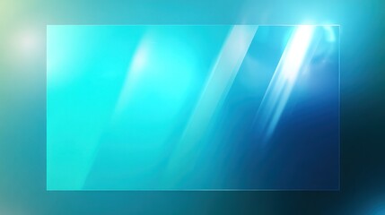 Abstract Teal and Blue Glass Panel Background