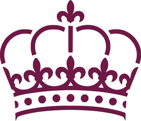 Elegant Royal Crown Illustration a Symbol of Authority and Prestige with Classic Design Featuring Fleur De Lis Elements for Majestic Appeal © Saidurra12