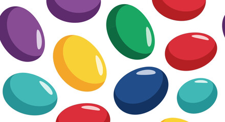 Vibrant candies arranged seamlessly in a delightful and colorful pattern