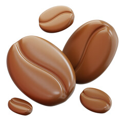 3D Coffee Beans Illustration