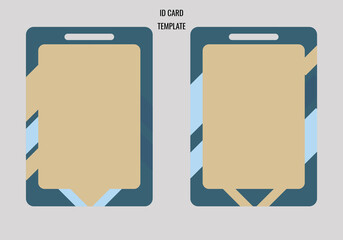 ID Card frame template, no text ready to use for business purpose or anything.