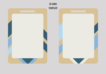 ID Card frame template, no text ready to use for business purpose or anything.