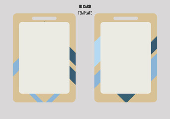 ID Card frame template, no text ready to use for business purpose or anything.