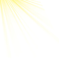 Realistic glowing sunlight explode effect and sun rays special lens flare shine isolated transparent background. PNG sun rays light overlay oranger flare glow. Sunbeams special lens flare. Golden star