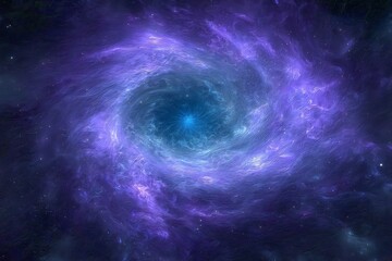 Colorful Spiral Nebula In Deep Space