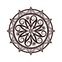 Mandala set icons.