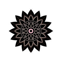 Mandala set icons.