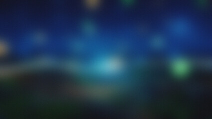 Abstract blue light bokeh background with dark foreground