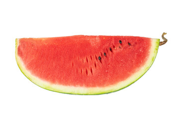 Fresh Watermelon Slice on Transparent Background Showcasing Juicy Summer Fruit