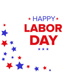 Happy Labor Day Vector Banner– American Holiday Design for September Celebrations, Posters, Flyers, and Promotions