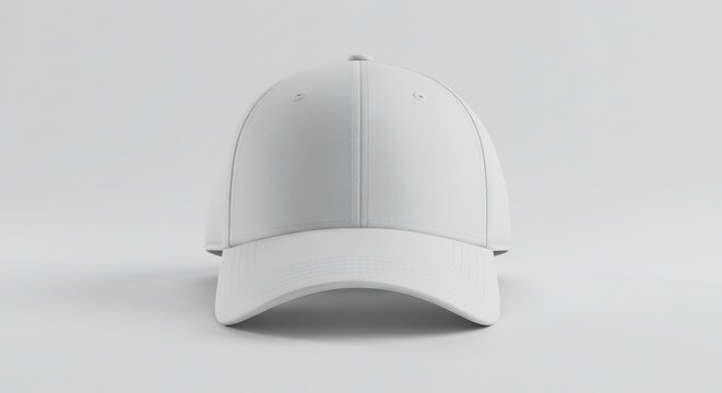 Pamerkan merek Anda dengan mockup topi baseball putih yang bersih dan serbaguna untuk proyek desain pakaian sekarang