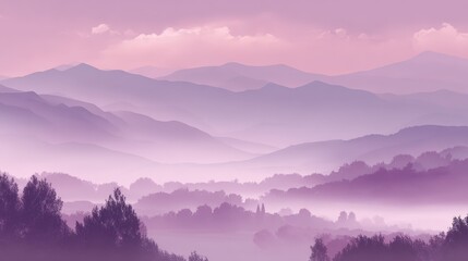 Obraz premium Serene atmospheric background of a beautiful pastel pink sky with a few soft gentle clouds drifting peacefully during a tranquil sunset or sunrise creating a dreamy and ethereal landscape.