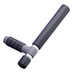 3D Police Baton Illustration