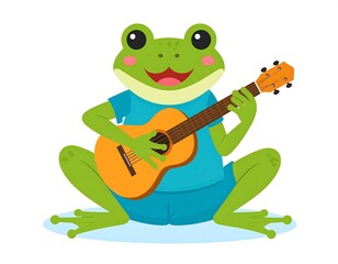 Fototapeta premium Frog playing guitar (4)
